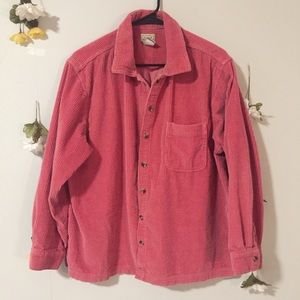 Pink LL Bean Corduroy Button Down 🌸